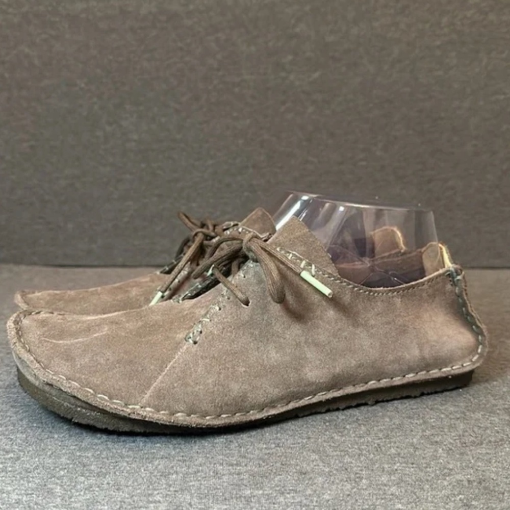 Clark’s Originals Faraway Field Moccasins Brown Suede Crepe Soles Women Size 9.5 - Picture 3 of 8
